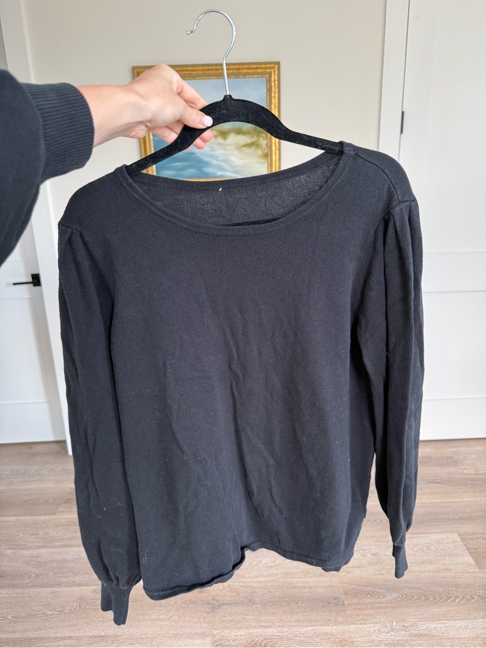 Balloon sleeve sweater